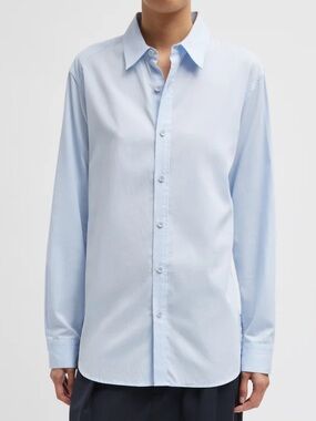 Tibi Charlie Shirt, Light Blue, M EUC